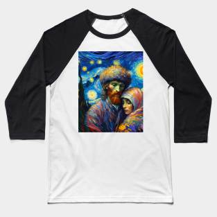 Joseph and mary in starry might Baseball T-Shirt